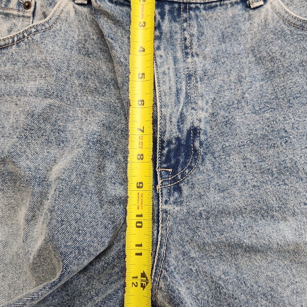 Ed Hardy Men's Graphic Jean Shorts Size 42 King Cobra Skull Raw Hem - Light Blue - Picture 11 of 13